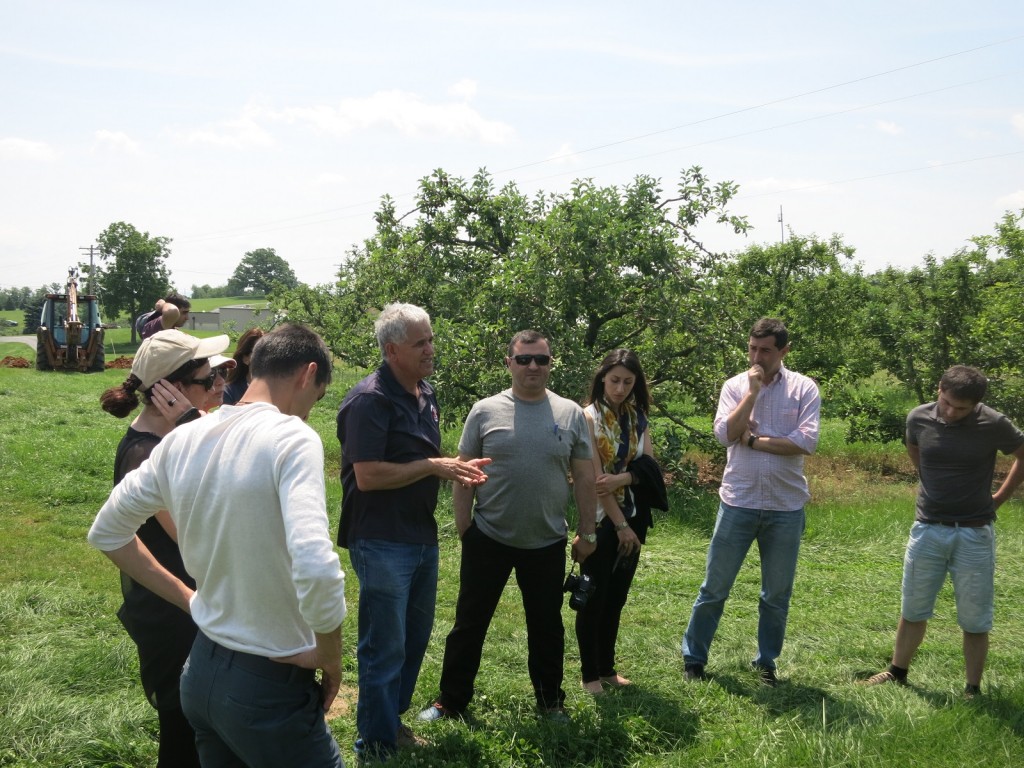 Georgians at farm with Dr. Kushad